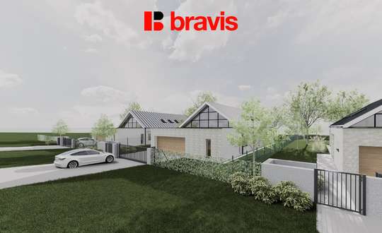 Prodej pozemku "C" o rozloze 1567 m², obec Drásov, okres Brno-venkov, projekt na výstavbu rodinného domu