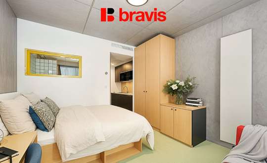 Pronájem moderního, kompletně zařízeného 1+kk, Brno - Trnitá, Dornych, poblíž centra