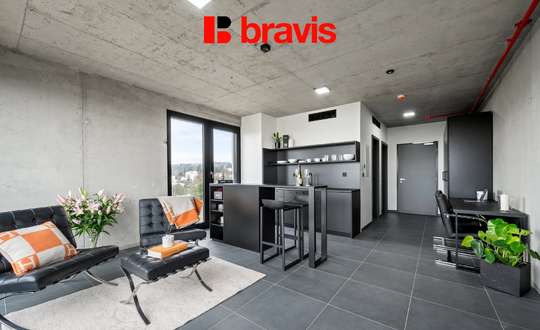 Pronájem 2+kk, Královopolská, Brno: Smart home, wifi, klima a fitness