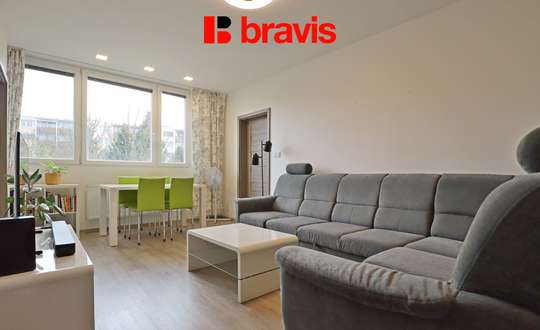 Pronájem bytu 3+1, ul. Blažkova, Brno - Lesná, balkon, sklep, částečně zařízený