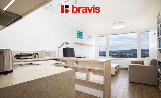 Pronájem bytu 1+kk, Brno - Bystrc, ul. Nad Přehradou, zařízený, blízko Brněnské přehradě