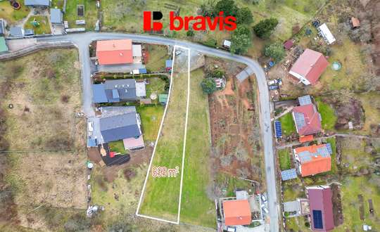 Prodej atraktivního pozemku o výměře 899 m², Babice nad Svitavou, vydáno stavební povolení