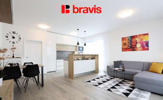 2+kk apartment for rent, Kumpoštova street, Brno-Sadová, furnished, elevator, large terrace, cellar, garage space included