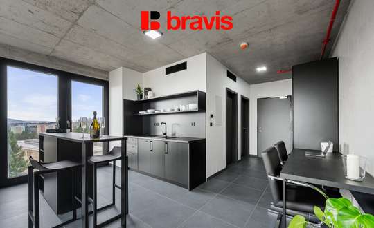 Pronájem 1+kk, Královopolská, Brno: All-in vybavení, wifi v ceně, gym, možnost parkování