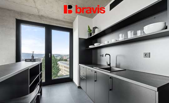 Pronájem 2+kk, Královopolská, Brno: All-in vybavení, lodžie, wifi, gym, garážové stání