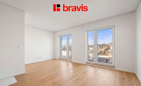 Prodej moderní novostavby bytu 1+kk, Lipůvka u Brna, parkovací stání a sklep v ceně