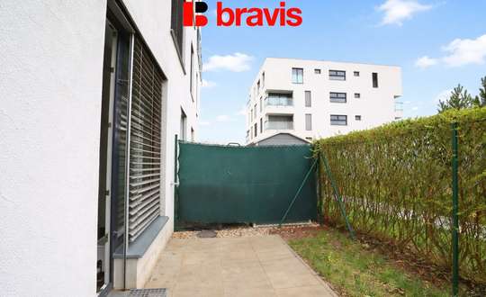 Pronájem bytu 1+kk, ulice Firkušného, Brno - lokalita Sadová, zahrádka