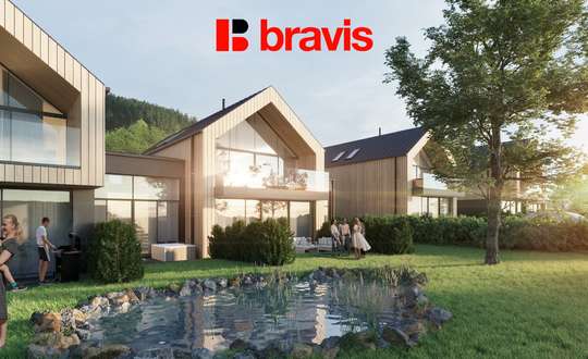 Prodej bytu 3+kk s terasou v srdci Beskyd – Ostravice, projekt FOX ROX, parkování, sklad