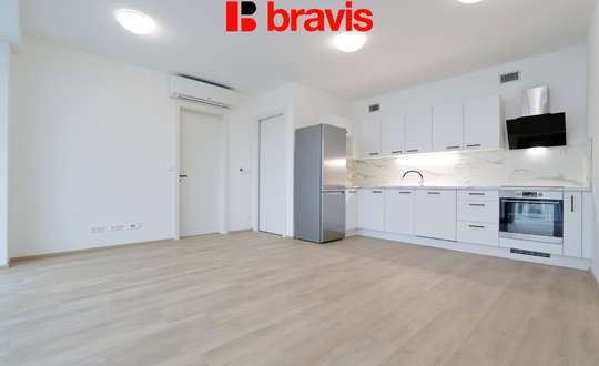 2+kk apartment for rent, "INSADY" residence on Nové Sady Street, relaxing garden, new construction, smart home, recuperation, air conditioning, terrace, garage, cellar