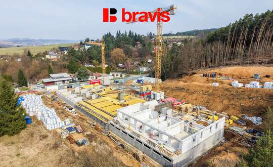 Prodej bytu 2+kk 54,6 m² v novém projektu Zborovce, Blansko, sklep, balkon, možnost parkování.