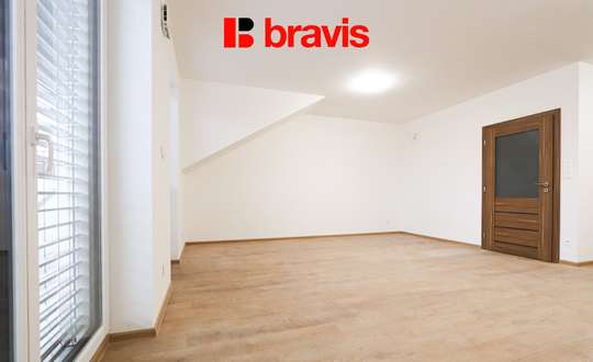 Pronájem prostorného bytu 1+kk, Brno - Starý Lískovec, ul. Kroupova, novostavba, parkovací stání v ceně, sklep