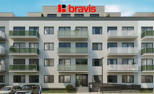 Prodej bytu 1+kk, Blansko nový bytový dům Zborovce, balkon