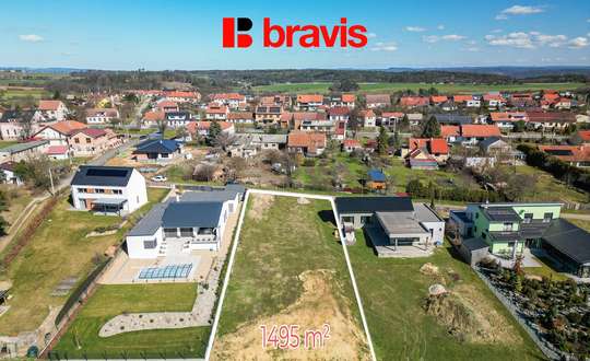 Prodej atraktivního stavebního pozemku o výměře 1495 m2, Říčky u Brna