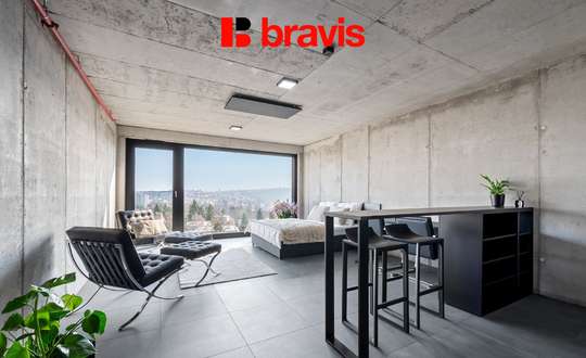 Pronájem 1+kk, Královopolská, Brno: Smart home, wifi, klima a fitness