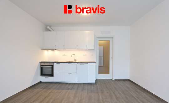 Pronájem novostavby 1+kk, ulice Lidická, Brno - Veveří, sklep, balkon, internet