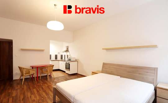 Pronájem bytu 1+kk, Brno - centrum, ulice Příční, zařízený, v blízkosti centra města Brna