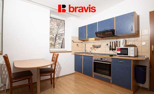 Pronájem bytu 2+kk, Brno - Ponava, ul. Botanická, kompletně zařízený