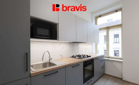 Pronájem bytu 2+1 59 m², ul. Zahradnická - Staré Brno, po kompletní rekonstrukci, sklep
