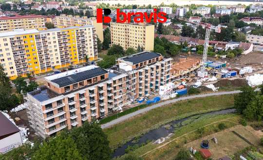 Prodej prostorného bytu 3+kk s balkonem a sklepem v novém projektu Rezidence Haná, Vyškov