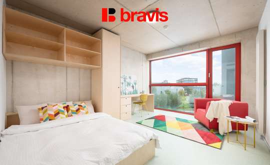 Pronájem moderního 2+kk, Brno - Trnitá, ulice Dornych, polyfunkční rezidence