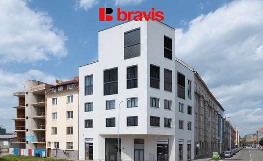Pronájem bytu 2+kk, Brno - střed, novostavba, rezidence Milhouse, zařízené, ul. Mlýnská