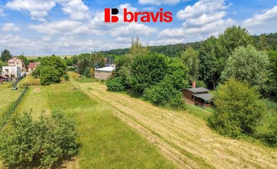 Prodej stavebního pozemku 2968 m2, obec Tetčice u Brna