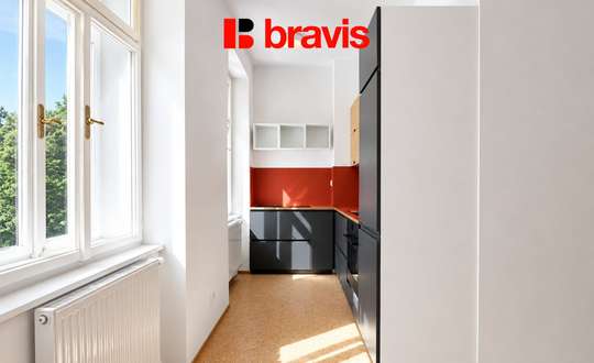 Apartment for rent 2+kk, Brno - Ponava, Kartouzská street, after reconstruction, cellar
