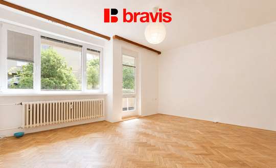 Pronájem bytu 1+1 37 m², Brno - Židenice, ulice Došlíkova, balkon, sklep