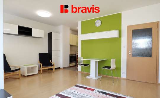 Apartment for rent, 1+kk, Brno - Lesná, Dusíkova Street, garage, cellar, balcony