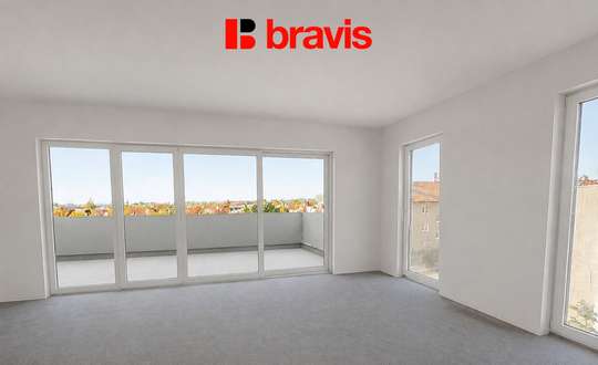 Prodej nadstandardního bytu 3+kk, 65,5 m², Brno- Horní Heršpice, s balkonem 11,8 m², sklepem, možnost parkování