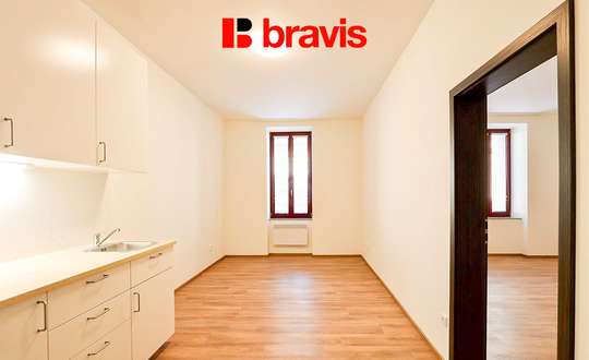 Pronájem bytu 2+kk, Brno - Zábrdovice, ul. Francouzská, výtah, centrum města