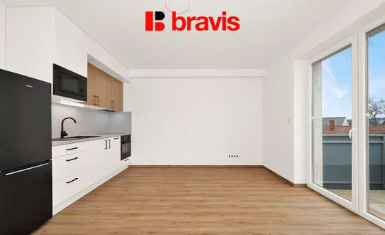 Pronájem bytu 1+kk, ulice Wolkerova, novostavba, balkon, sklep