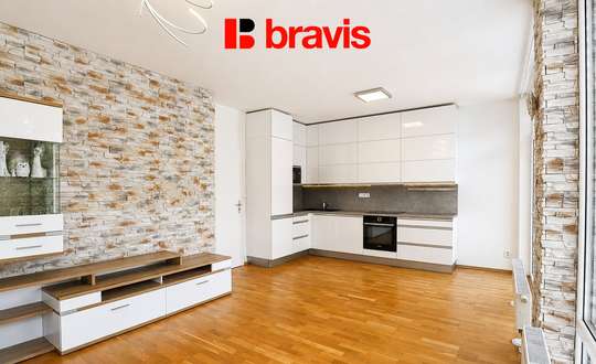 Pronájem bytu 3+kk, Brno - Útěchov, ul. Dlouhé vrchy, terasa, balkón, vyhrazené parkovací stání