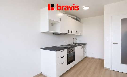 Pronájem bytu 1+kk 38 m² Jižní, Brno - Horní Heršpice, novostavba, balkon, garážové stání