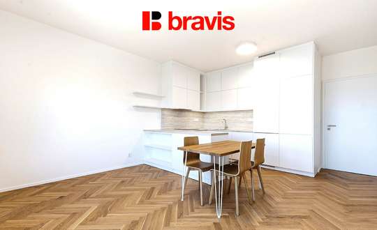 Pronájem bytu 2+kk, Brno - střed, ul. Nové sady, novostavba, první nájemník, balkon, garážové stání