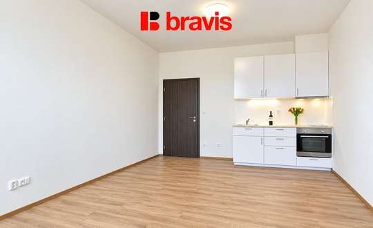 Pronájem bytu 1+kk, Brno - Zábrdovice, ul. Francouzská, výtah, parkování