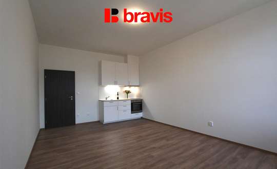 Pronájem bytu 1+kk, Brno - Zábrdovice, ul. Francouzská, výtah, parkování