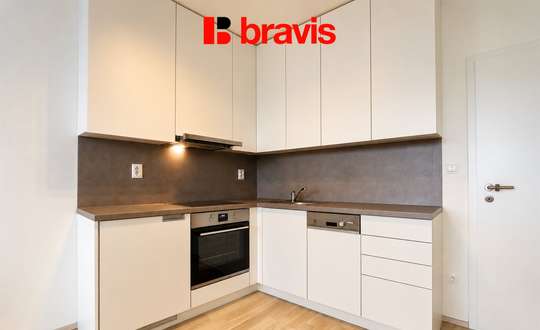 Pronájem bytu 1+kk, Brno - střed, ulice Rumiště, balkon, garážové stání, sklep