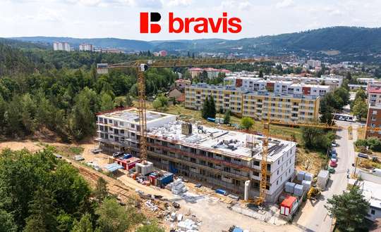 Prodej bytu 2+kk 55,7 m² v novém projektu Zborovce, Blansko, sklep, balkon, možnost parkování.