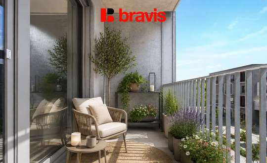 Prodej moderního bytu 1+kk s balkonem v nové rezidenční čtvrti – Brno Hády