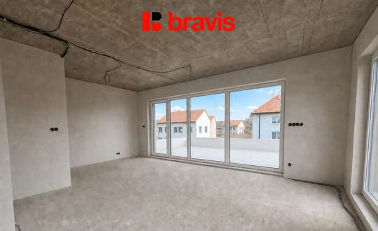 Prodej nadstandardního bytu 3+kk, 55,2 m², Brno- Horní Heršpice, s balkonem 11,7 m², sklepem, možnost parkování