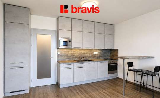 Pronájem bytu 1+kk, Brno - Černá Pole, ul. třída Generála Píky, zařízený