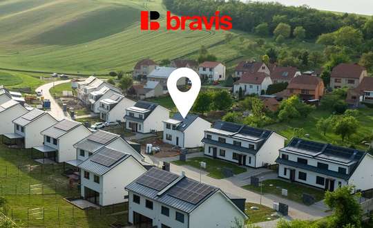 Prodej novostavby rodinného domu 107 m², Milonice u Vyškova, zahrada, tepelné čerpadlo, solární panely