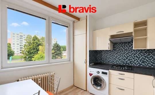 Pronájem bytu 1+1, Brno - Kohoutovice, Voříškova ul., balkon