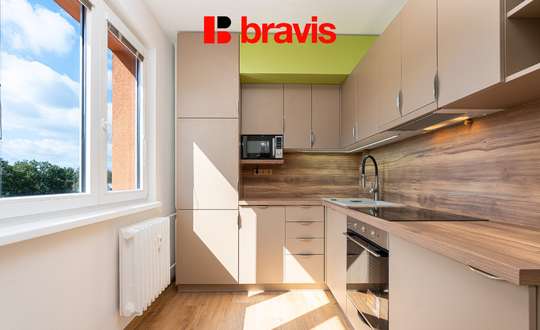 Pronájem bytu 2+1, Brno - Židenice, ulice Krásného, balkon, sklep, po rekonstrukci