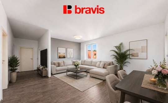 Výjimečný byt 4+kk se střešní terasou 50 m², ul. U Leskavy, Brno – Starý Lískovec, parkovací staní