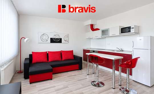 Rent of furnished studio apartment, Vídeňská street, Brno - Štýřice