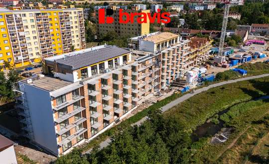 Apartment for sale 1+kk in the new project Rezidence Haná, Vyškov, balcony, cellar