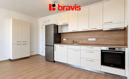 Sublease of a 2+kk apartment in the Ponavia residence, Brno - Královo Pole, Střední street, new building, balcony, cellar, garage