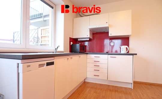 Pronájem bytu 2+kk, ulice Sedláčkova, Brno Líšeň, balkón, sklep